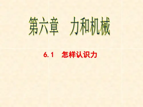 1. 怎样认识力沪粤版八年级物理下册课件(共32张PPT)