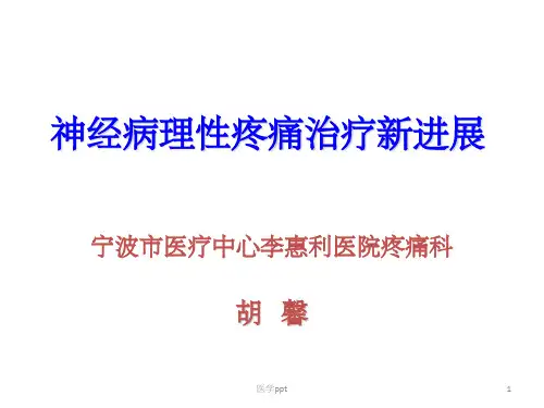 神经病理性疼痛治疗新进展胡馨