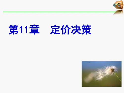 营销定价决策