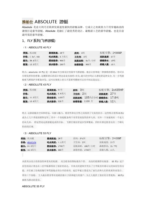 世界豪华游艇简介