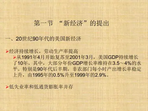 第三章 信息技术与美国新经济 《国别与地区经济 》PPT课件