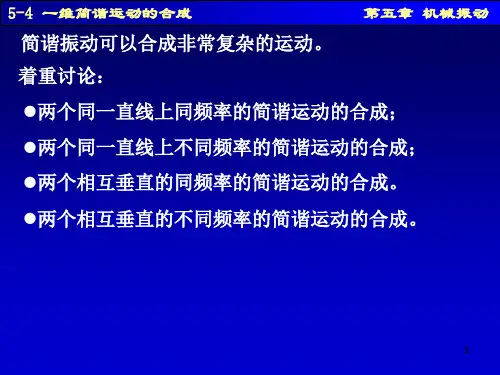 5-4一维简谐运动的合成