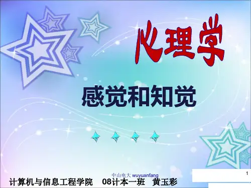 心理学感知觉pptPPT教学课件
