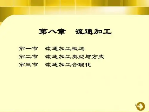 第八章  流通加工