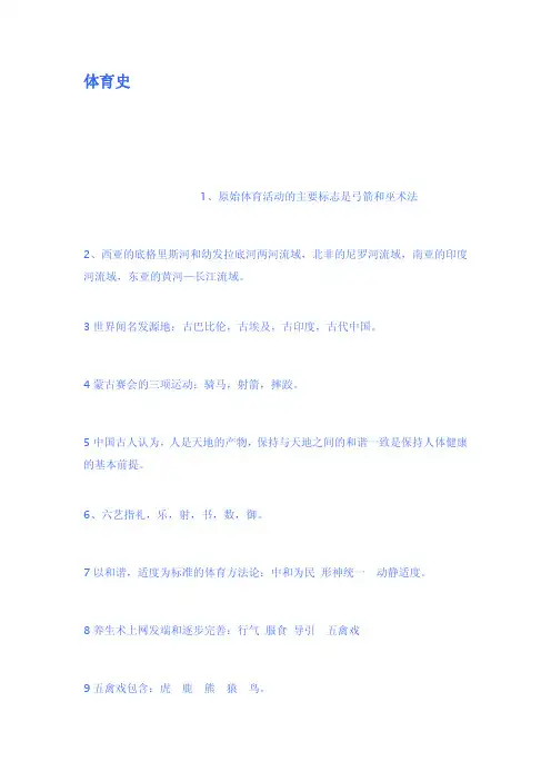 体育史