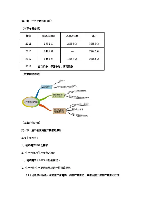 word庄欣-中级经济师-经济基础知识-教材精讲班-第1部分 经济学 第5章