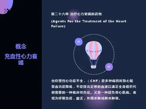 药理学治疗心力衰竭的药物