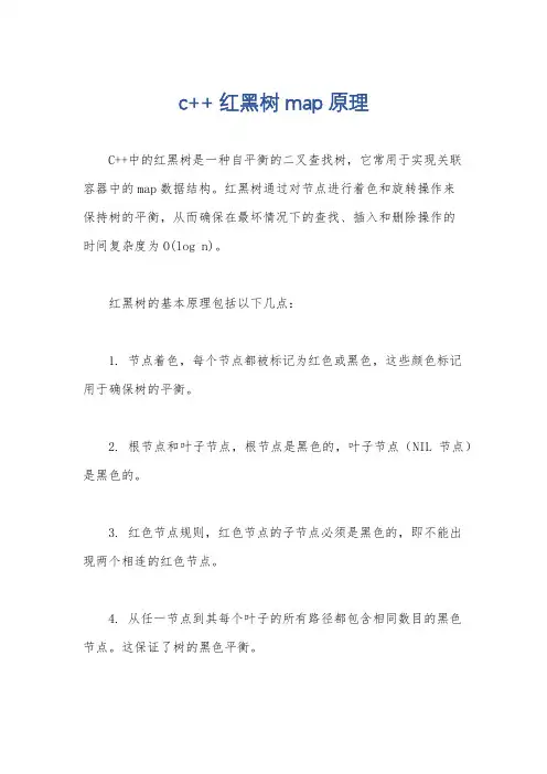c++ 红黑树 map原理