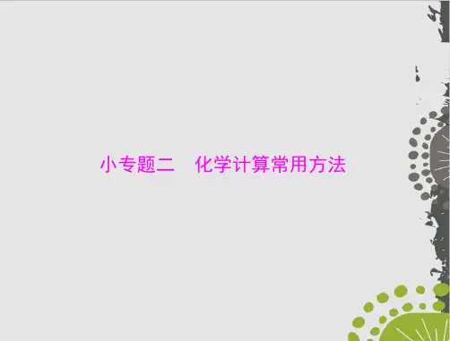 模块1 第一单元 小专题二 化学计算常用方法 课件 高三化学高考总复习课件(16页)