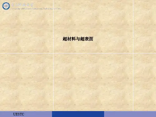 超表面与超材料介绍ppt课件