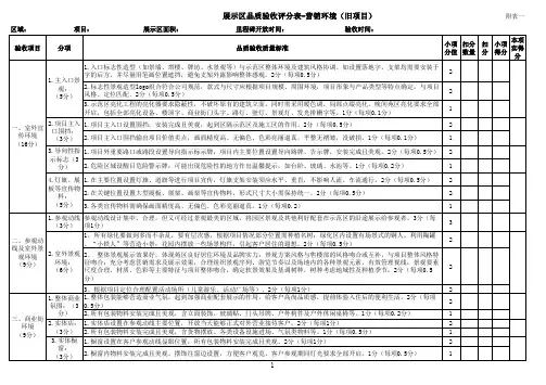 区品质验收评分表(2016试行版)