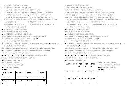 音乐试题