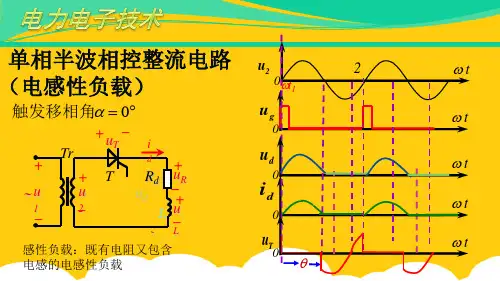 【实用】单相半波相控整流电路PPT文档