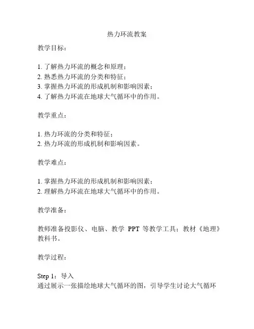 热力环流教案