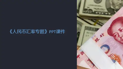 《人民币汇率专题》课件