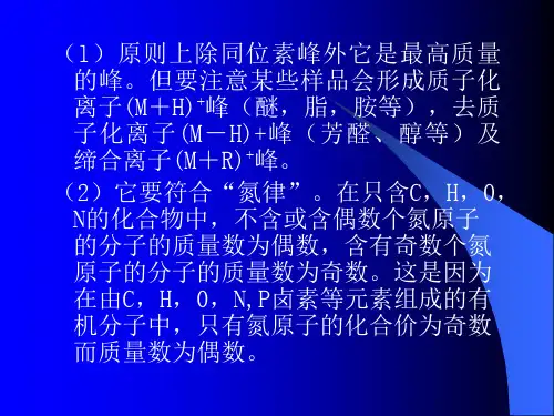 21质谱定性分析