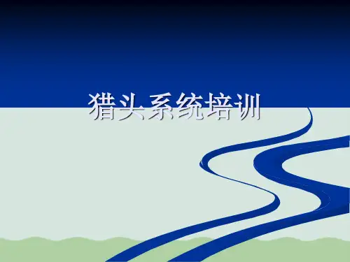 猎头系统培训(PPT 46页)