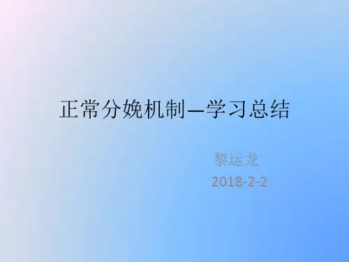 正常分娩机制—学