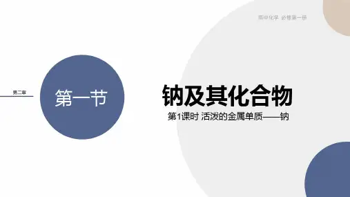 活泼的金属单质-钠PPT课件
