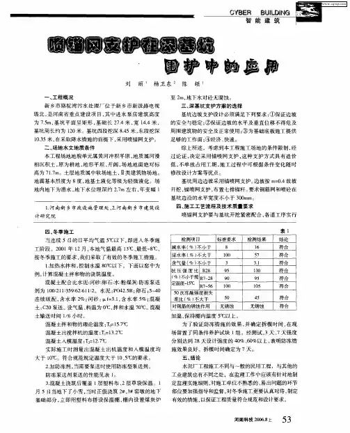 喷锚网支护在深基坑围护中的应用