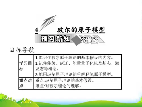 人教版高中物理选修35课件：第十八章 4 玻尔的原子模型