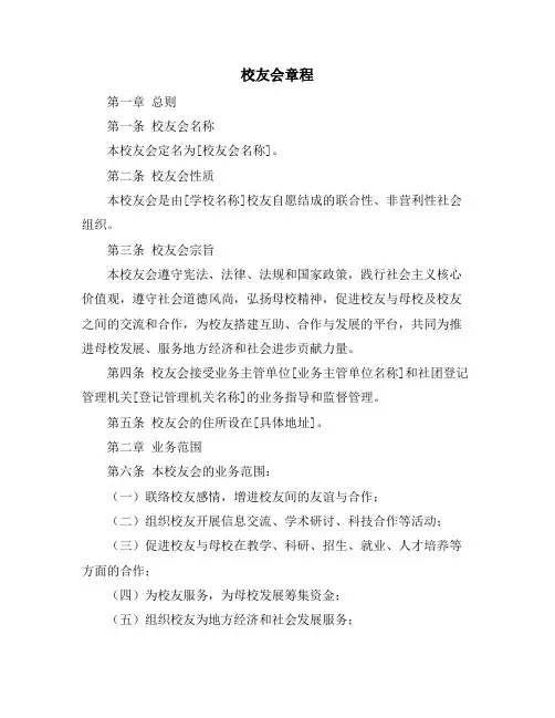 校友会章程