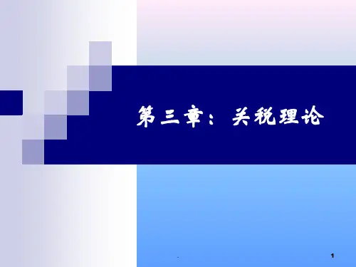 关税理论PPT课件