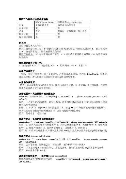 病学生理学简答题