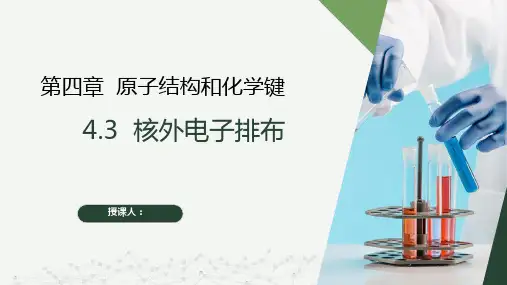 4.3 核外电子排布(课件)高一化学(沪科版2020必修第一册)