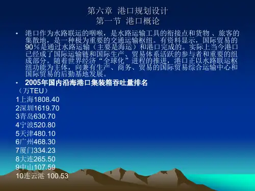 第六章 港口规划设计