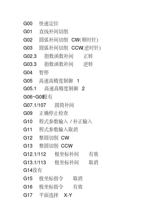 FANUC系统所有G功能代码M功能代码.pdf