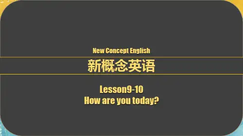 新概念英语第一册课件PPT Lesson9-10(优质)
