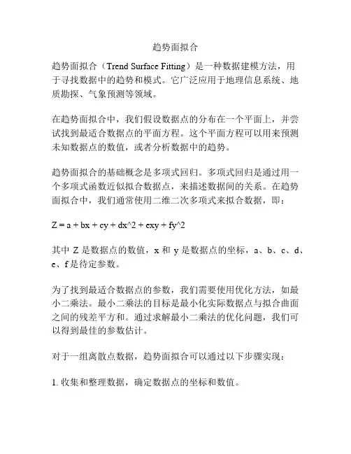 趋势面拟合