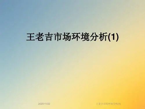王老吉市场环境分析(1)