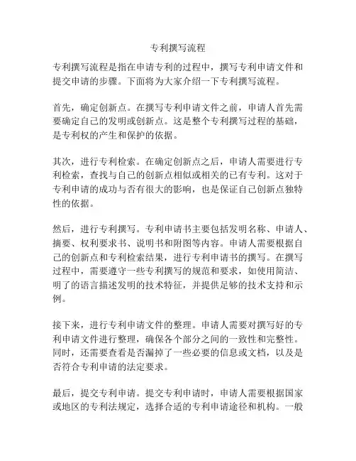 专利撰写流程