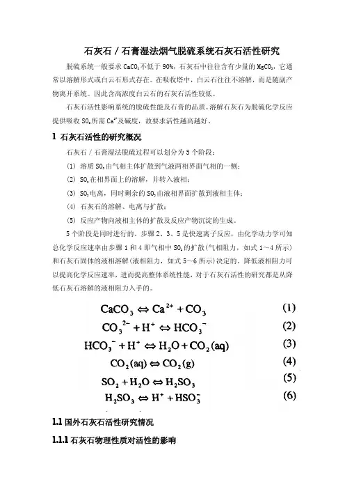 石灰石活性