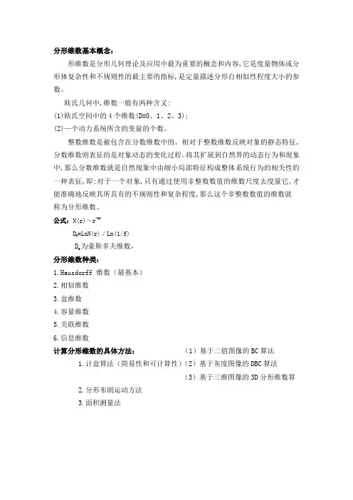 4分形维数基本概念