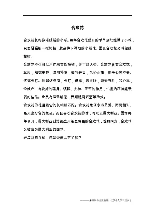 合欢花