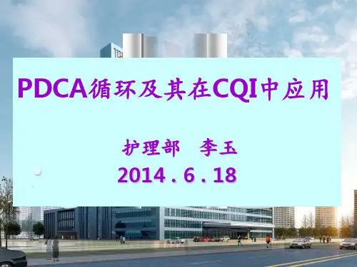 在护理持续质量改进中的应用PPT课件