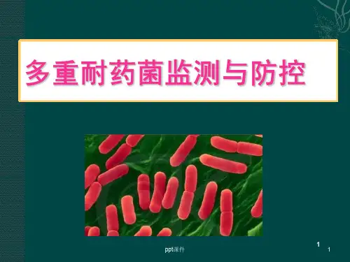 多重耐药菌监测与防控  ppt课件