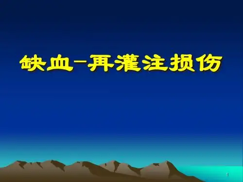 病理生理学缺血再灌注损伤必看