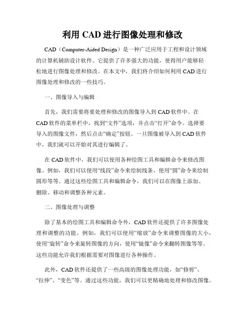 利用CAD进行图像处理和修改