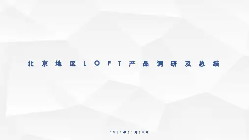 北京地区LOFT产品调查研究