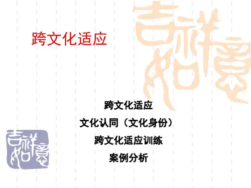 八、跨文化适应课件