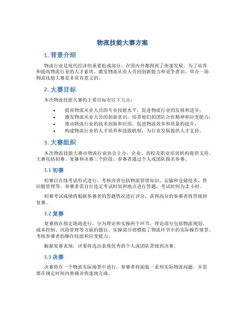 物流技能大赛方案