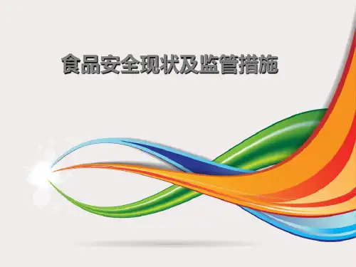 食品安全现状及监管措施PPT课件