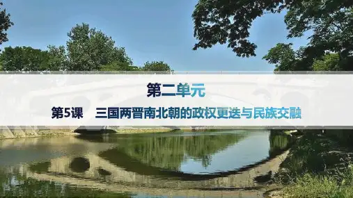 人教版高中历史必修上册精品课件 分层作业 第5课 三国两晋南北朝的政权更迭与民族交融