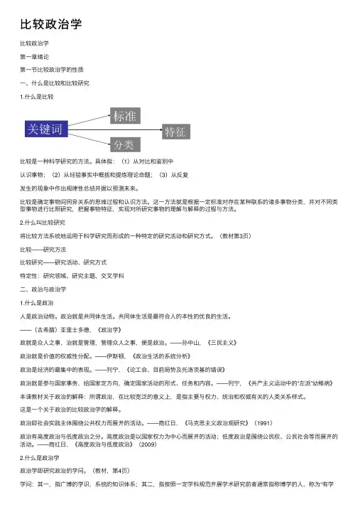 比较政治学——精选推荐