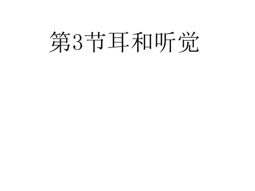 浙教版七年级科学下册课件：2.3耳和听觉 (共20张PPT)