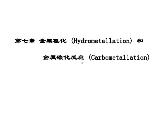 金属参与的现代有机合成反应(麻生明)课件ClassNo.7